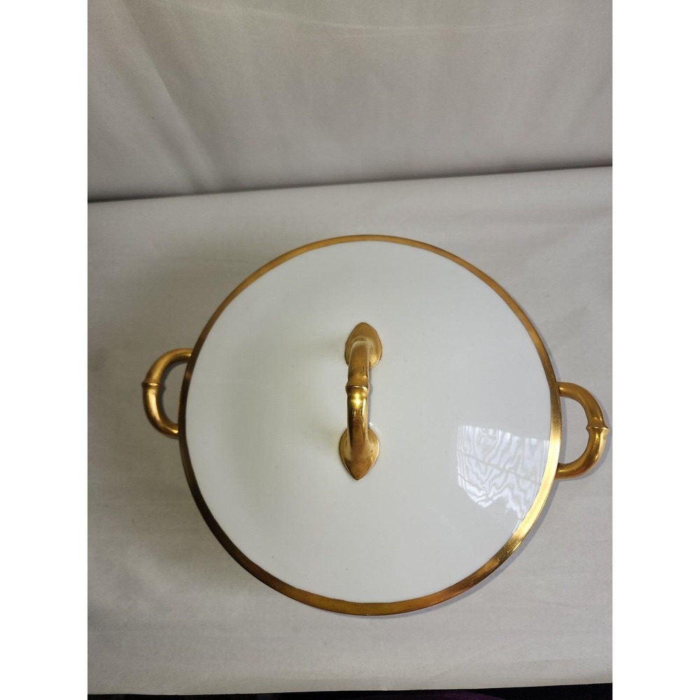 Vintage Heinrich & Co. Selb Bavaria Porcelain Covered Serving Bowl